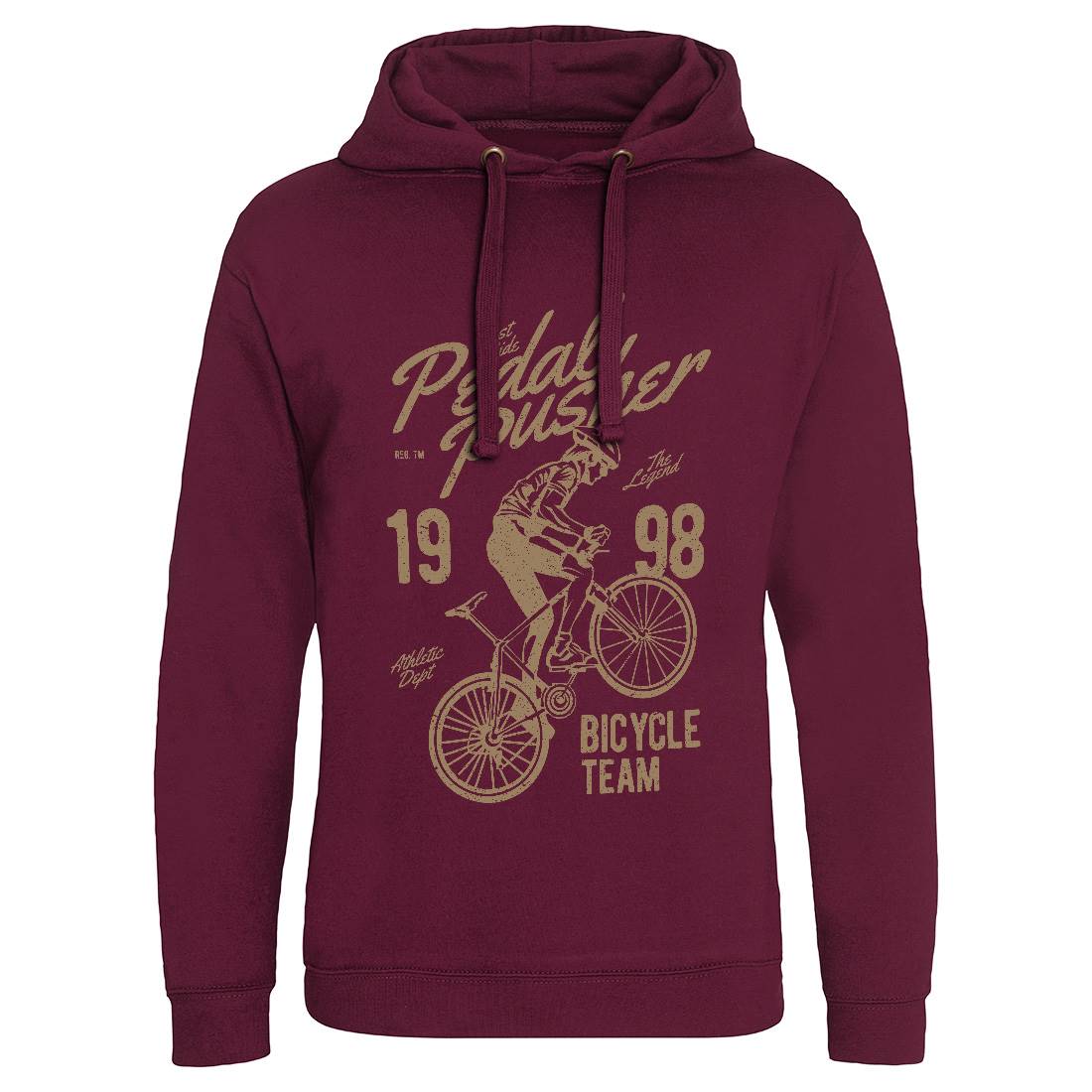 Pedal Pusher Mens Hoodie Without Pocket Bikes A734