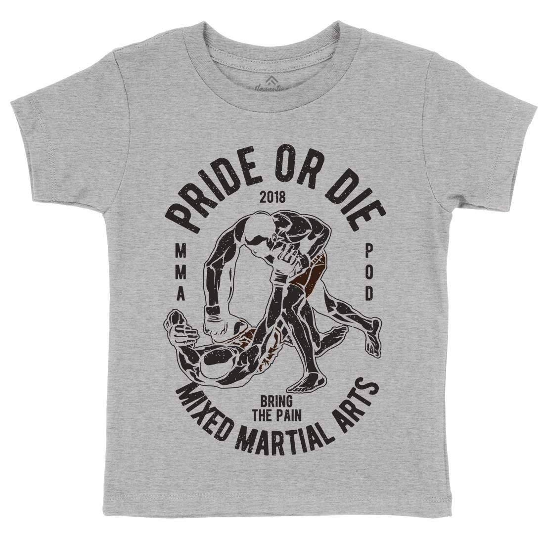 Pride Or Die Kids Crew Neck T-Shirt Sport A735