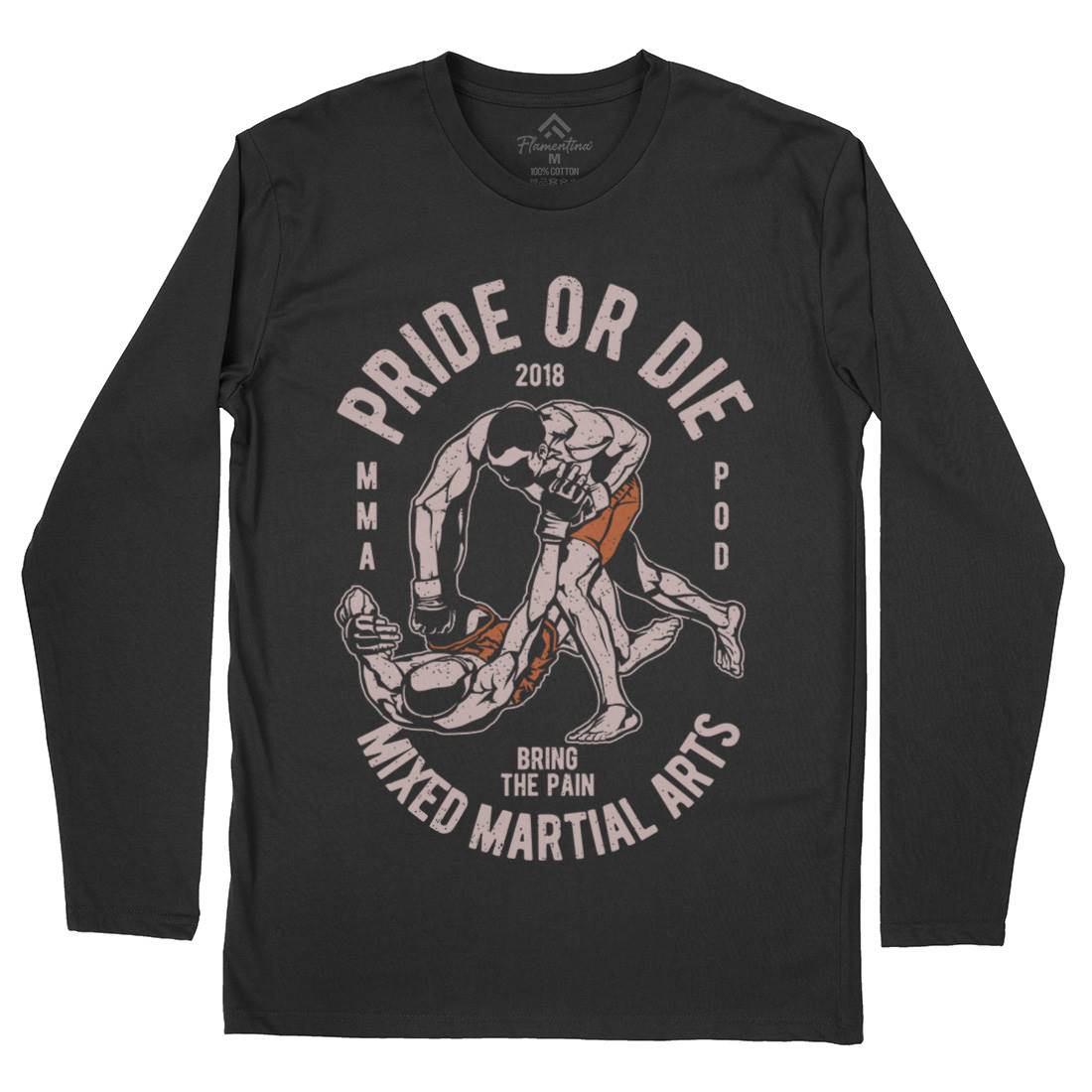 Pride Or Die Mens Long Sleeve T-Shirt Sport A735