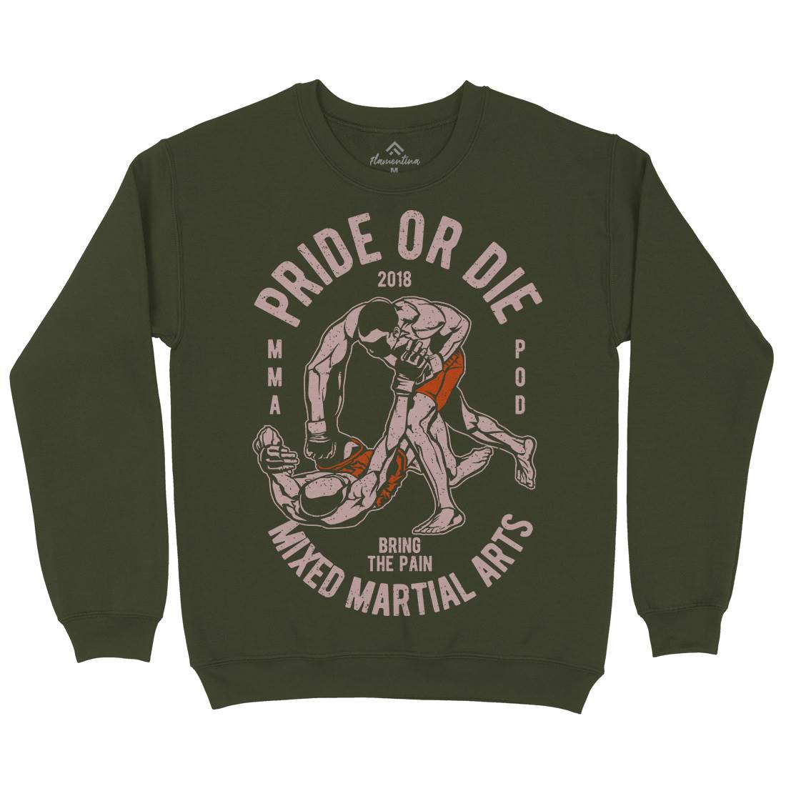 Pride Or Die Mens Crew Neck Sweatshirt Sport A735