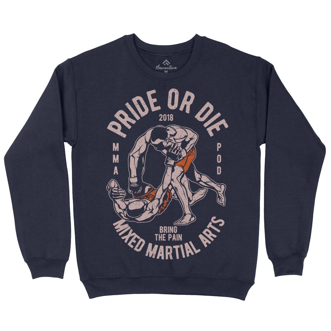 Pride Or Die Mens Crew Neck Sweatshirt Sport A735