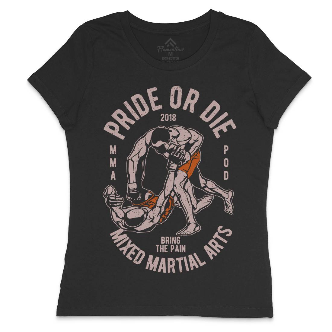 Pride Or Die Womens Crew Neck T-Shirt Sport A735