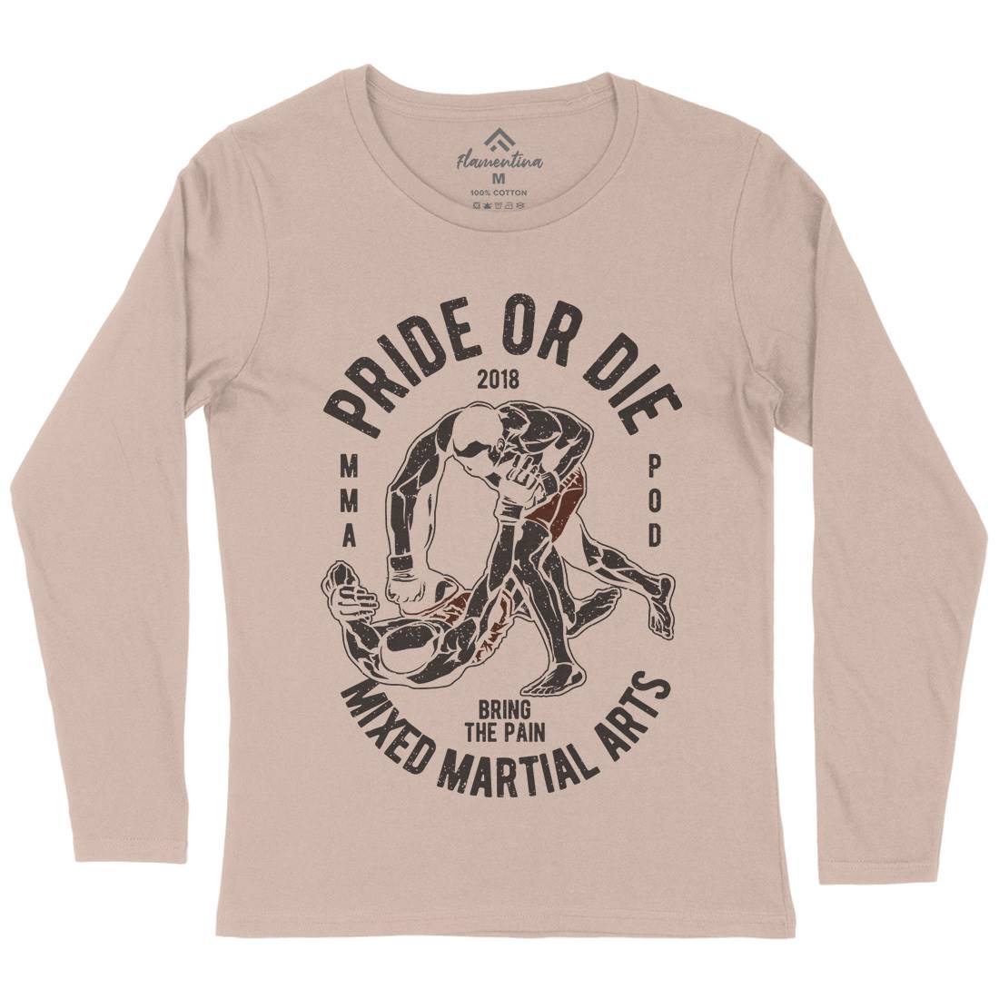 Pride Or Die Womens Long Sleeve T-Shirt Sport A735