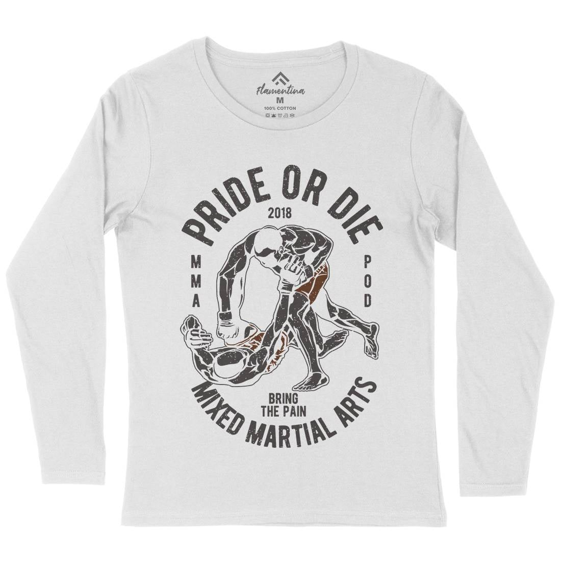 Pride Or Die Womens Long Sleeve T-Shirt Sport A735