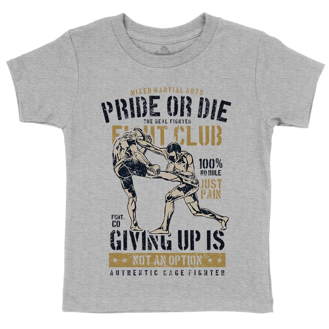 Pride Or Die Kids Crew Neck T-Shirt Sport A736