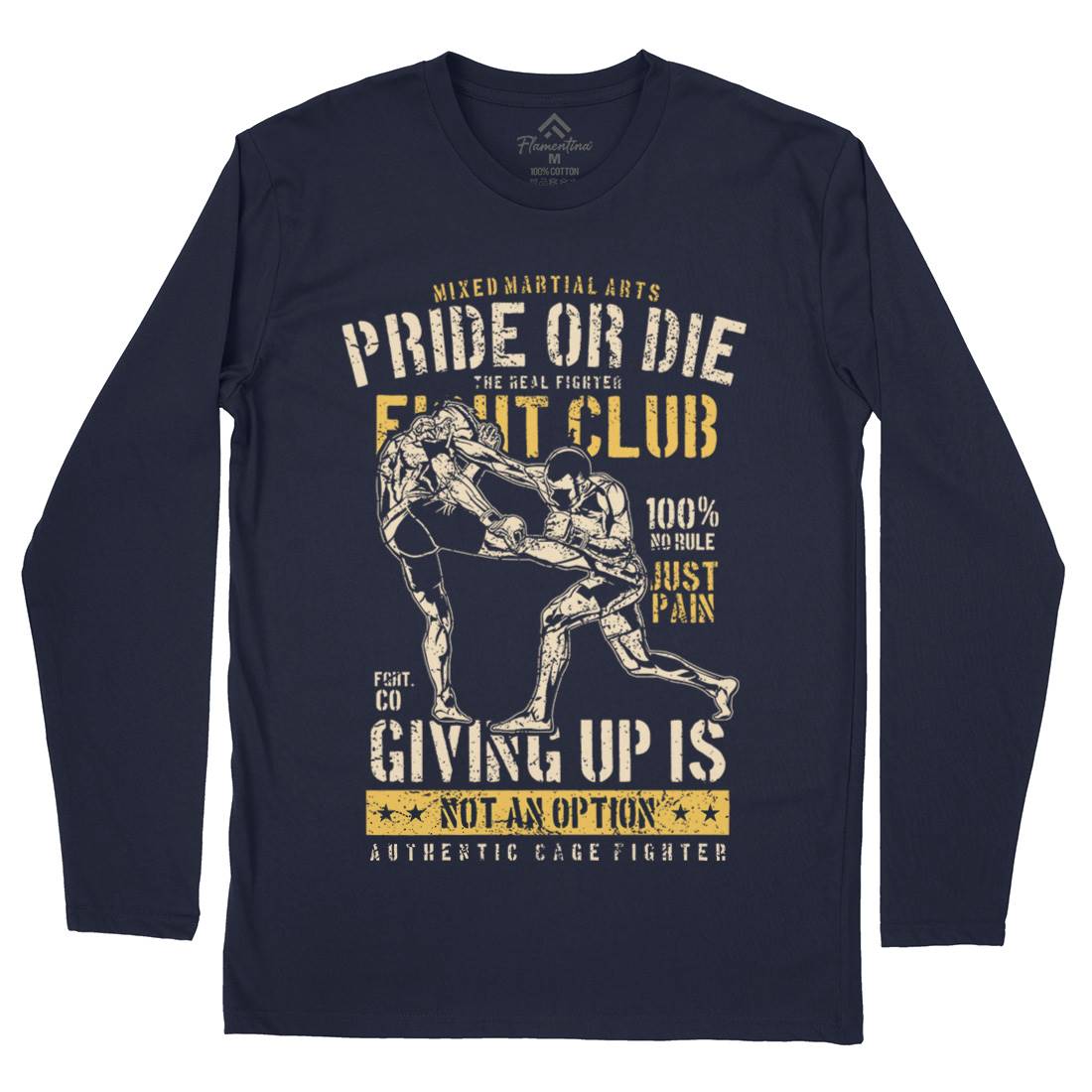 Pride Or Die Mens Long Sleeve T-Shirt Sport A736