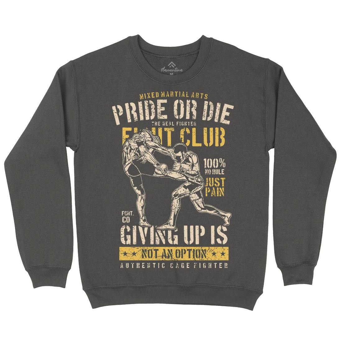 Pride Or Die Mens Crew Neck Sweatshirt Sport A736