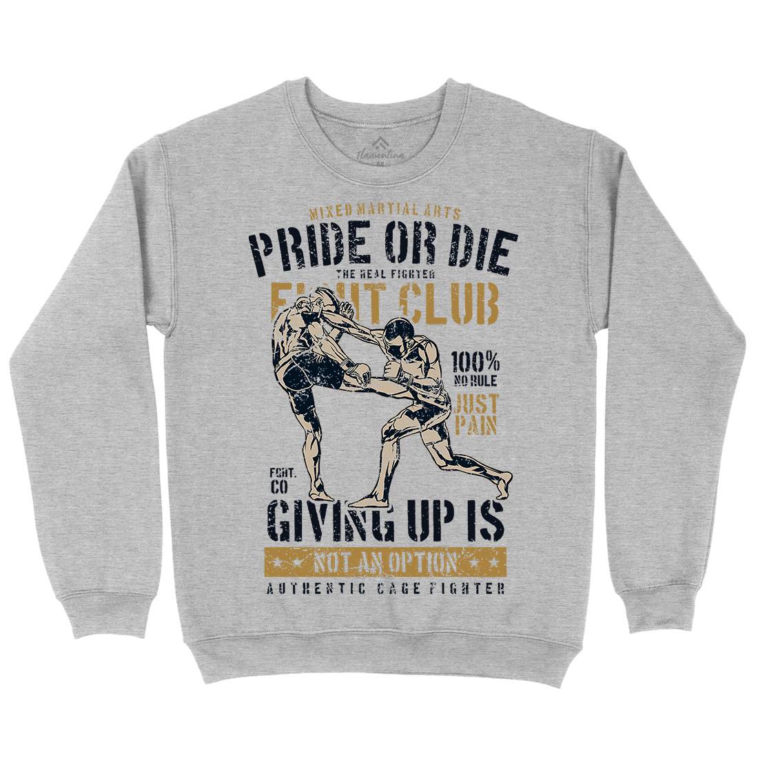 Pride Or Die Mens Crew Neck Sweatshirt Sport A736