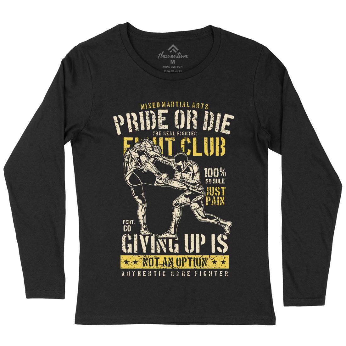 Pride Or Die Womens Long Sleeve T-Shirt Sport A736