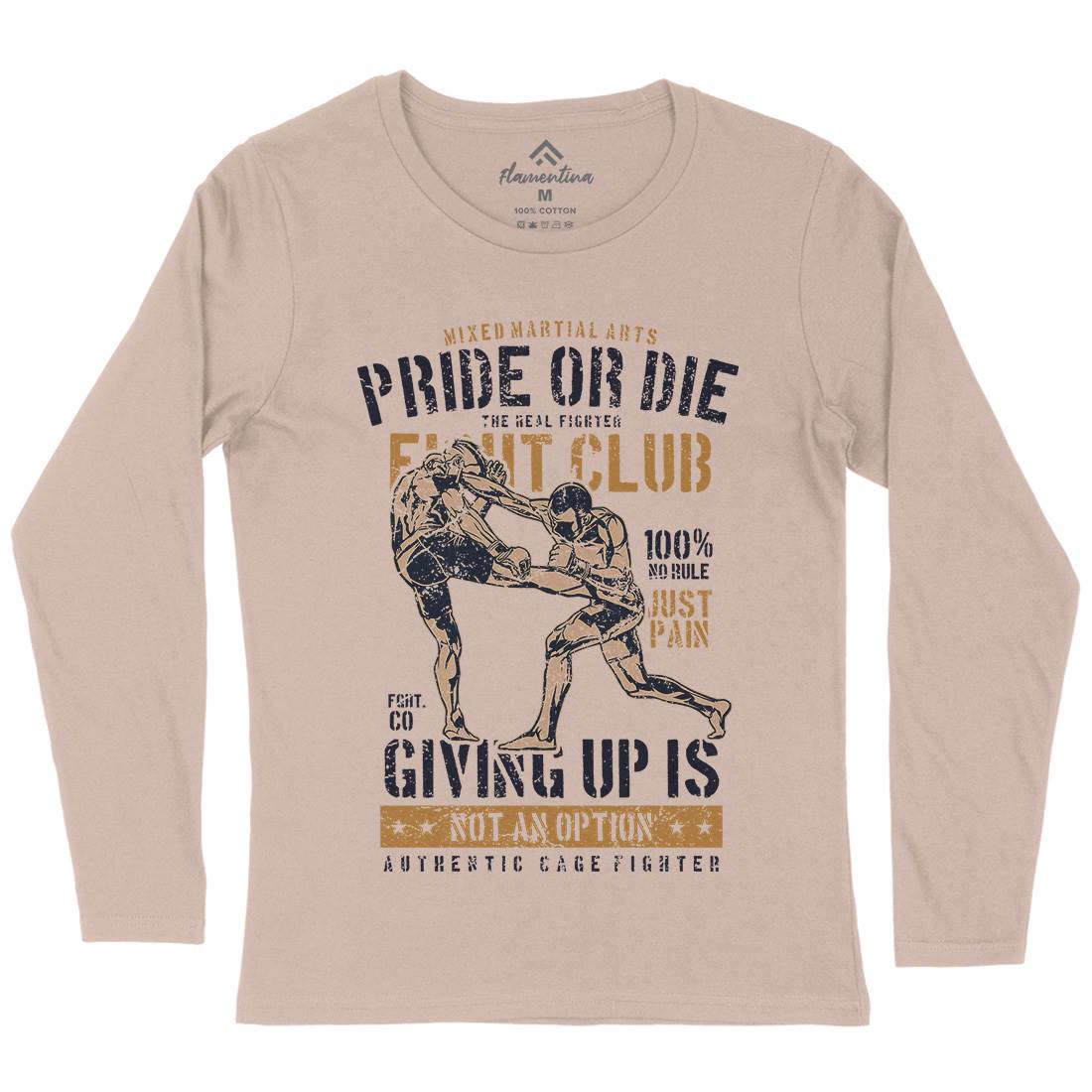 Pride Or Die Womens Long Sleeve T-Shirt Sport A736