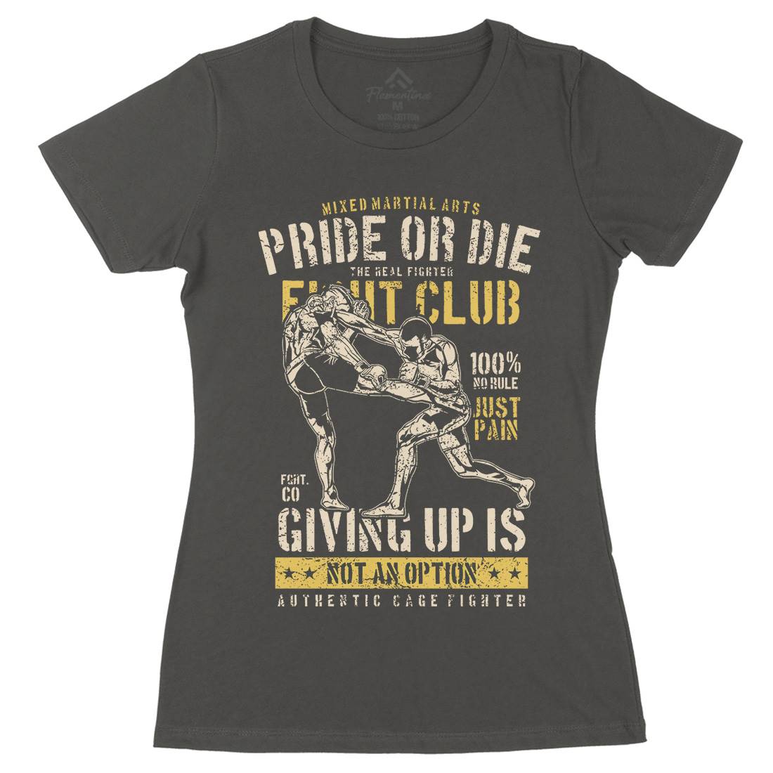 Pride Or Die Womens Organic Crew Neck T-Shirt Sport A736
