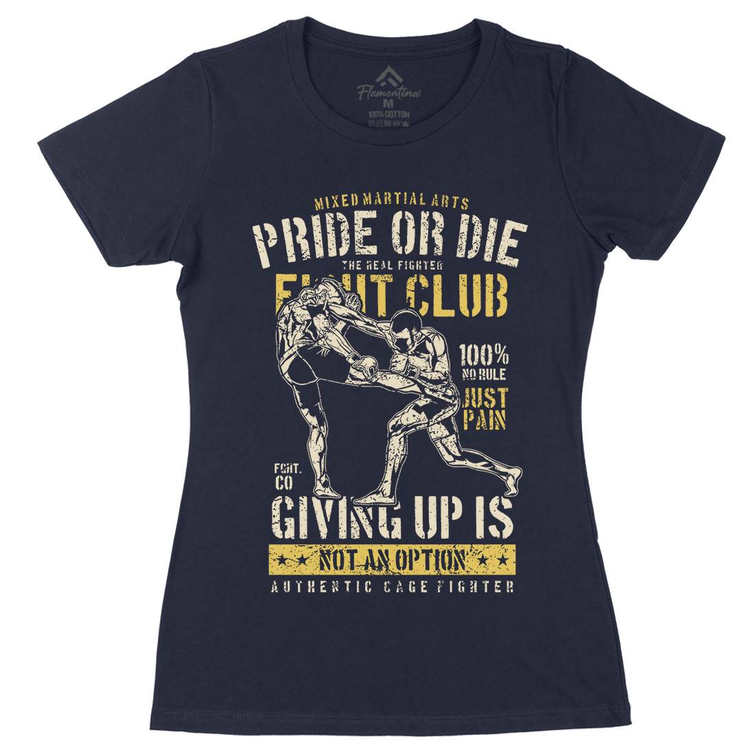 Pride Or Die Womens Organic Crew Neck T-Shirt Sport A736