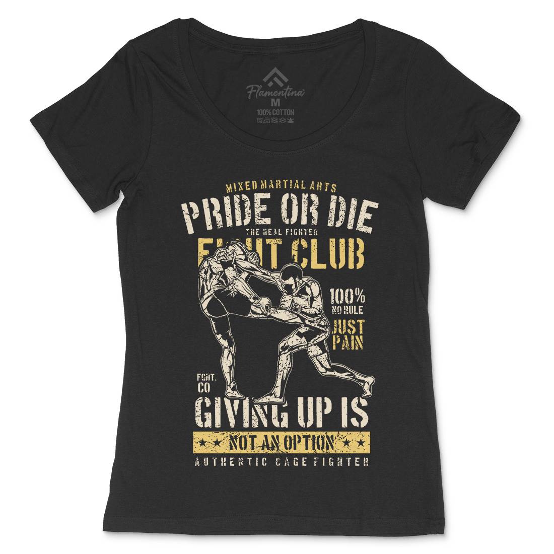 Pride Or Die Womens Scoop Neck T-Shirt Sport A736