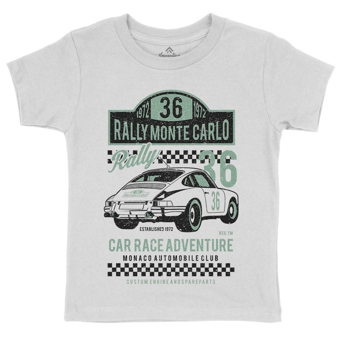 Rally Kids Crew Neck T-Shirt Cars A737