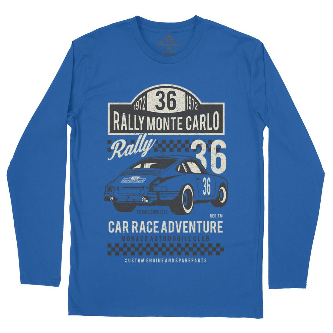 Rally Mens Long Sleeve T-Shirt Cars A737