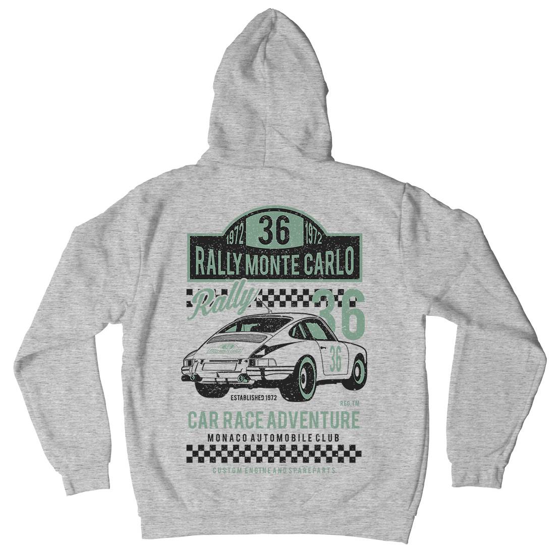Rally Mens Hoodie With Pocket Cars A737
