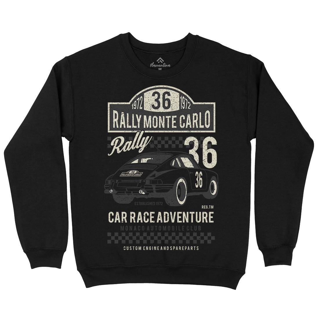 Rally Mens Crew Neck Sweatshirt Cars A737
