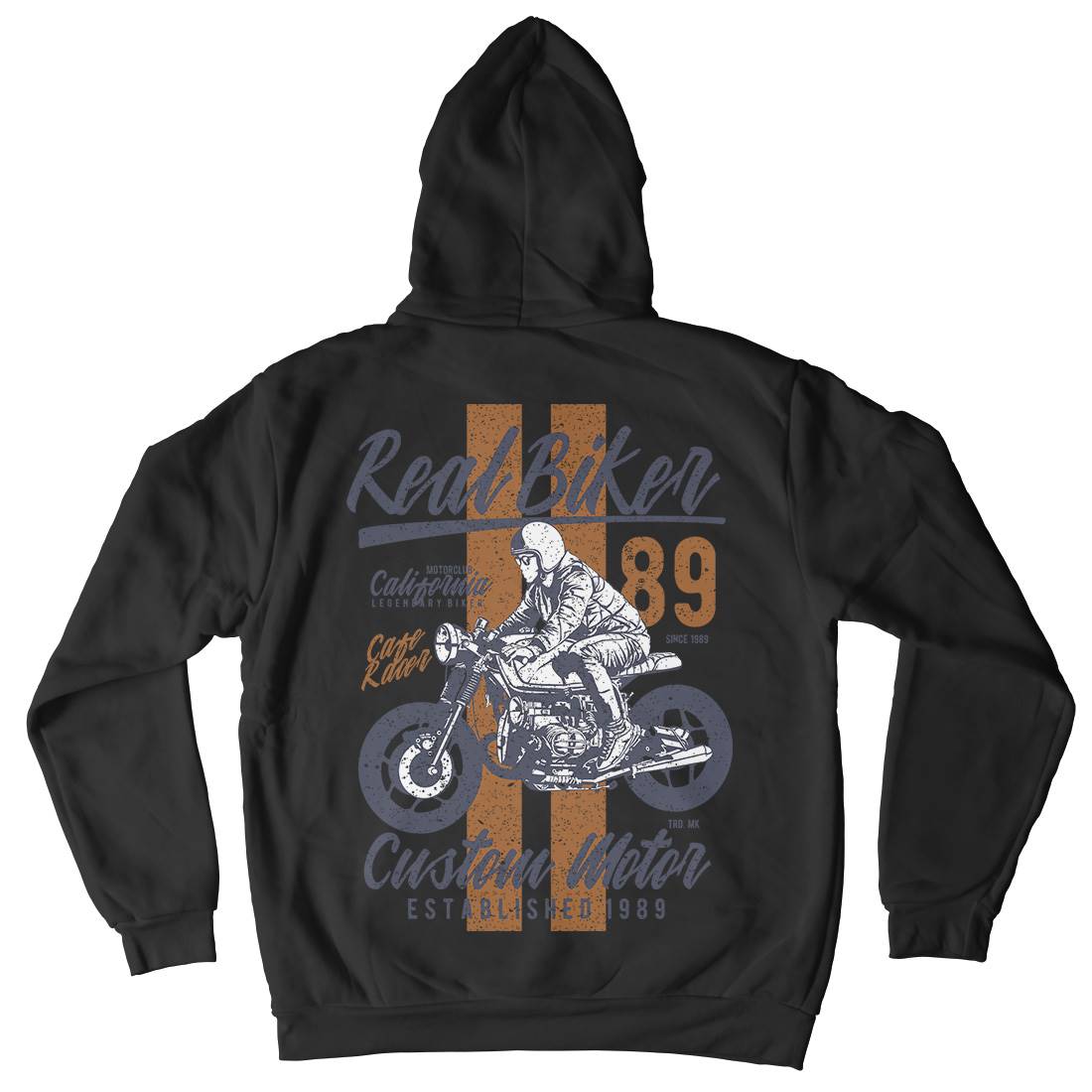 Real Biker Kids Crew Neck Hoodie Motorcycles A739