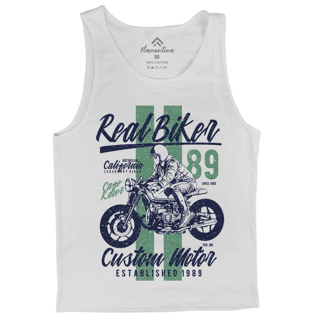 Real Biker Mens Tank Top Vest Motorcycles A739
