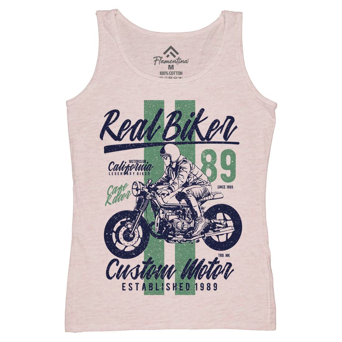 Real Biker Womens Organic Tank Top Vest Motorcycles A739