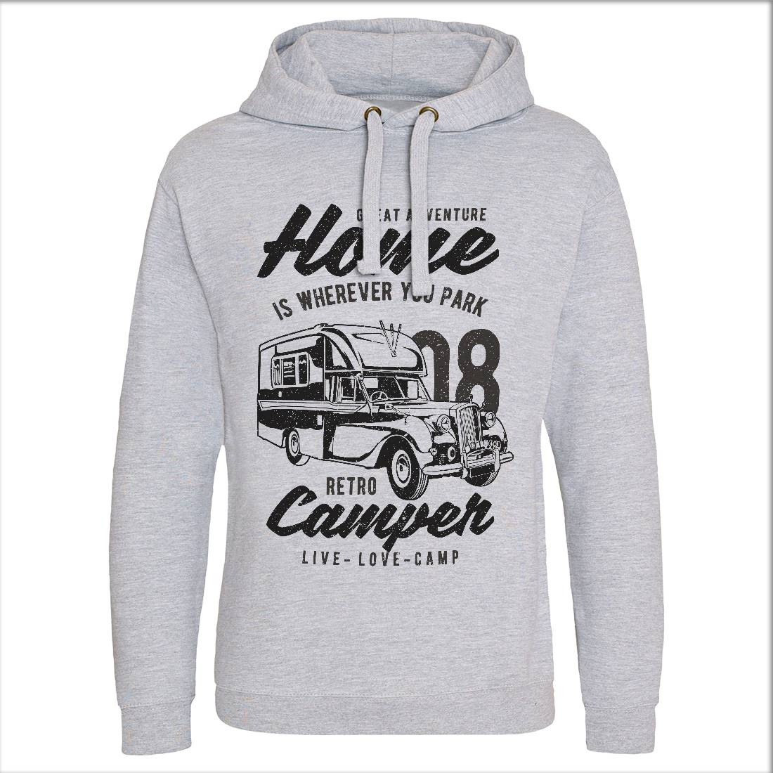 Retro Campers Mens Hoodie Without Pocket Nature A740