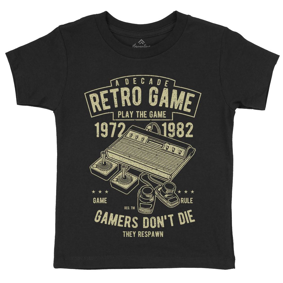 Retro Game Club Kids Crew Neck T-Shirt Geek A741