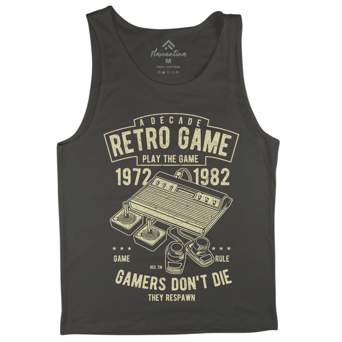 Retro Game Club Mens Tank Top Vest Geek A741