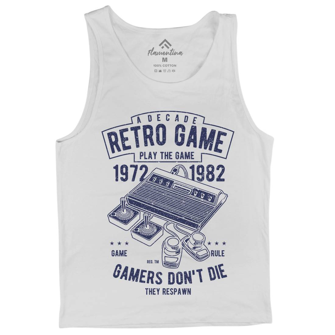 Retro Game Club Mens Tank Top Vest Geek A741