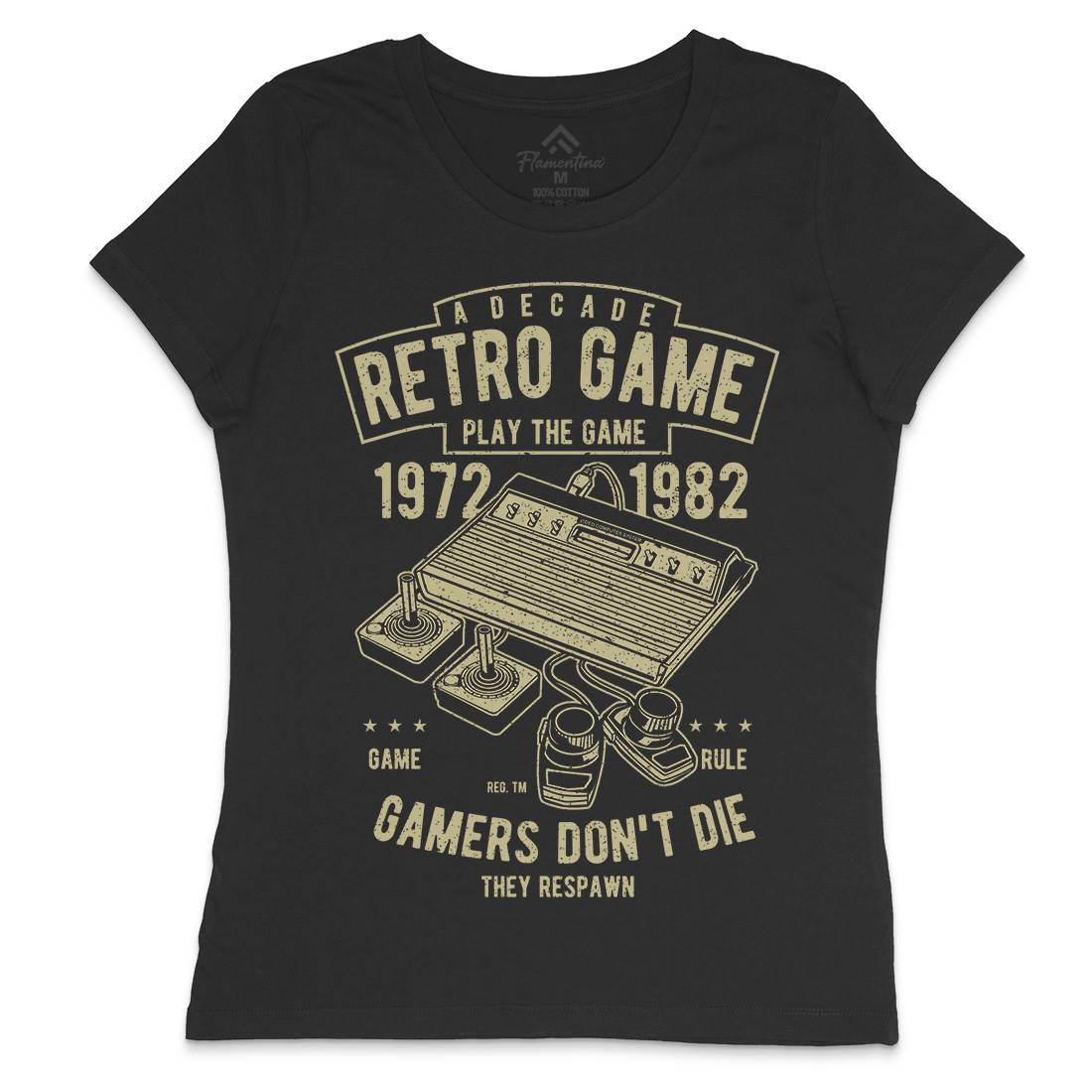 Retro Game Club Womens Crew Neck T-Shirt Geek A741