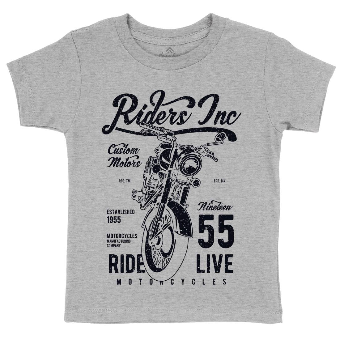 Riders Kids Organic Crew Neck T-Shirt Motorcycles A744