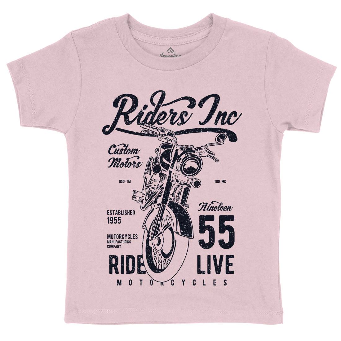 Riders Kids Crew Neck T-Shirt Motorcycles A744