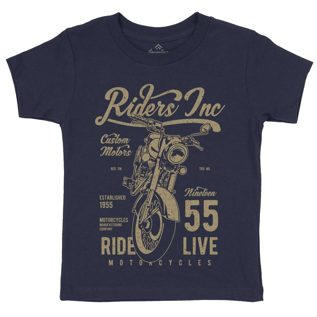 Riders Kids Crew Neck T-Shirt Motorcycles A744