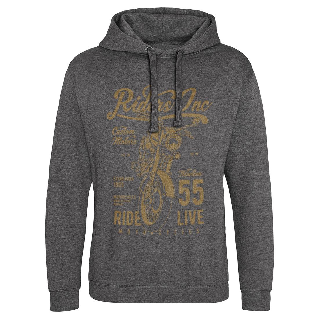 Riders Mens Hoodie Without Pocket Motorcycles A744