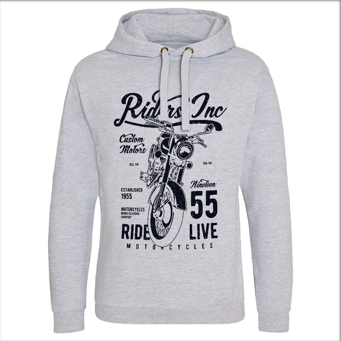 Riders Mens Hoodie Without Pocket Motorcycles A744