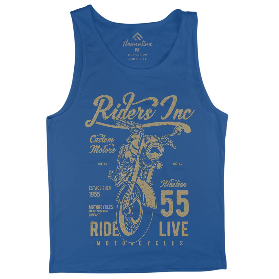 Riders Mens Tank Top Vest Motorcycles A744