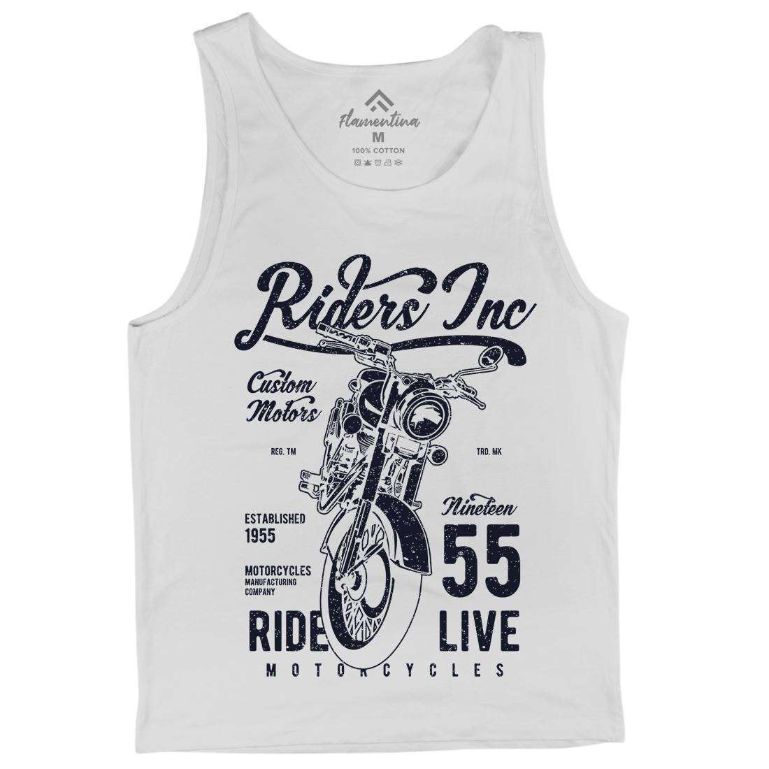 Riders Mens Tank Top Vest Motorcycles A744