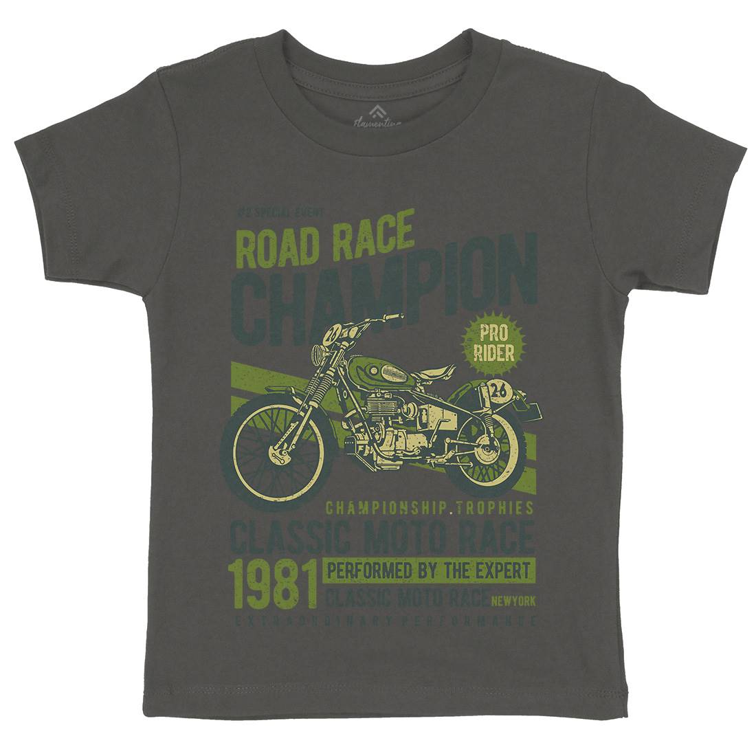 Road Race Champion Kids Crew Neck T-Shirt Motorcycles A745
