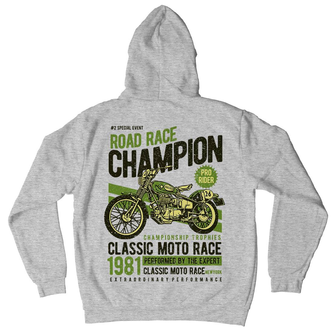 Road Race Champion Kids Crew Neck Hoodie Motorcycles A745