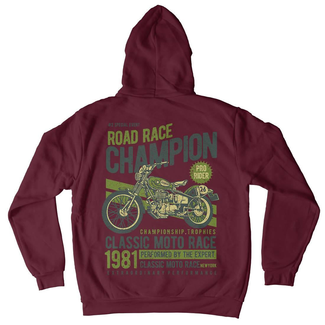 Road Race Champion Kids Crew Neck Hoodie Motorcycles A745