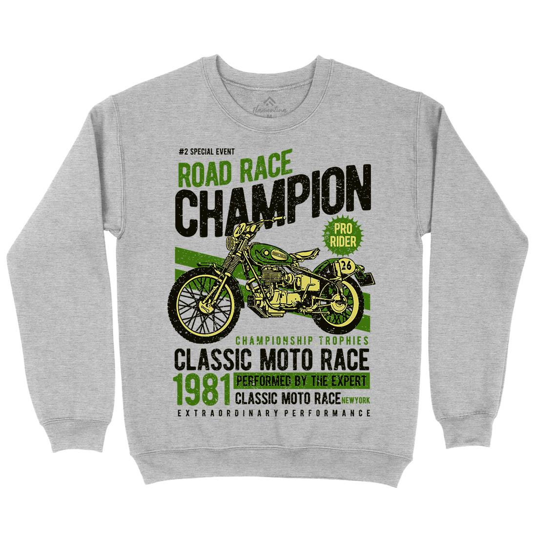 Road Race Champion Kids Crew Neck Sweatshirt Motorcycles A745