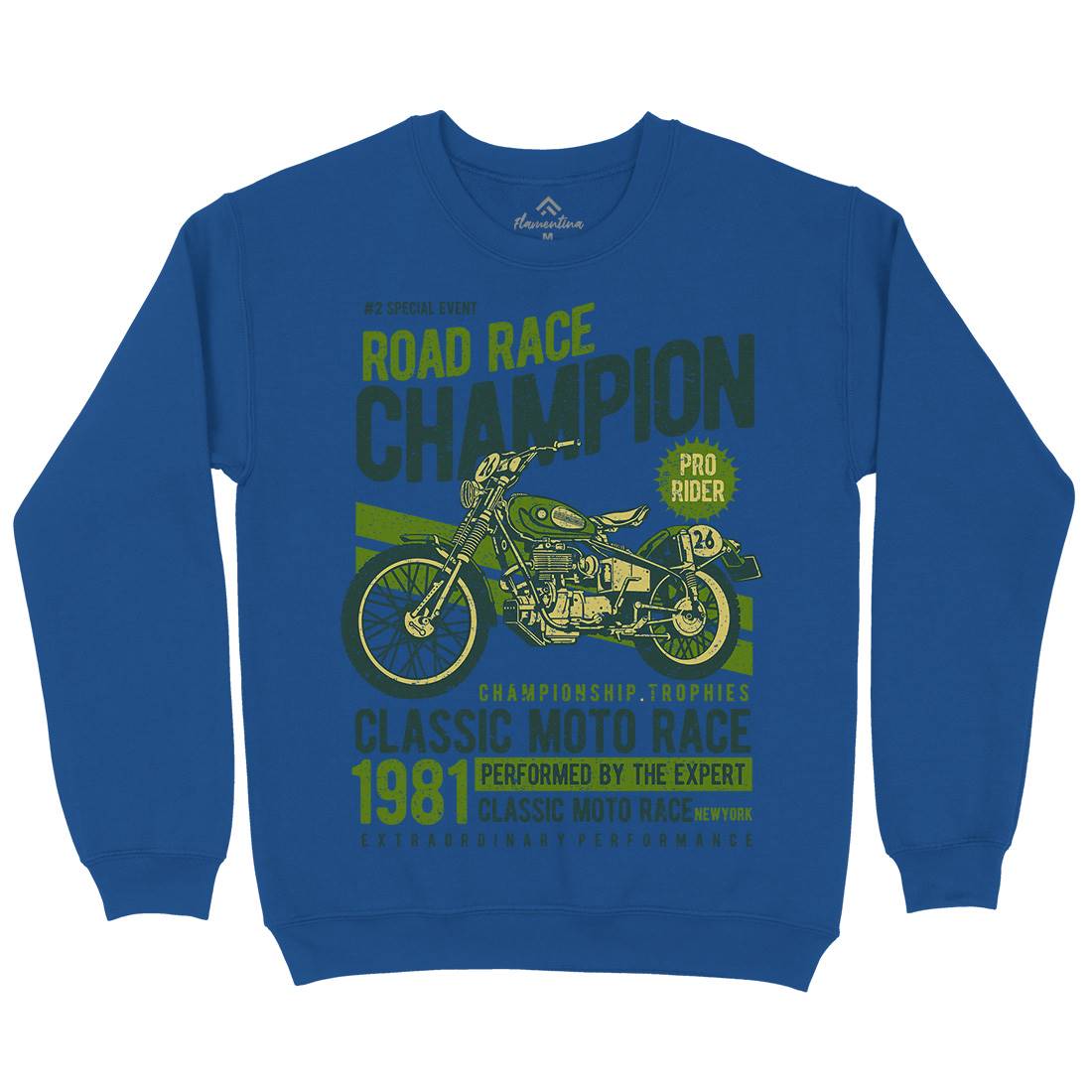 Road Race Champion Kids Crew Neck Sweatshirt Motorcycles A745