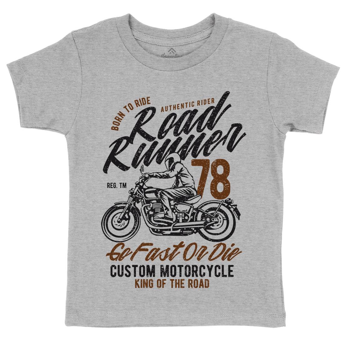 Road Runner Kids Crew Neck T-Shirt Motorcycles A746