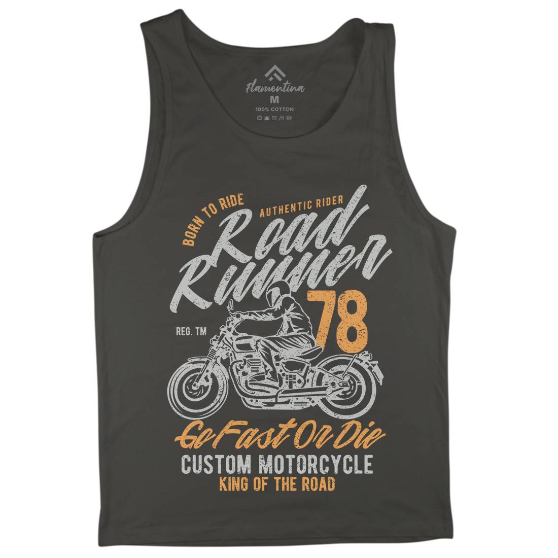 Road Runner Mens Tank Top Vest Motorcycles A746