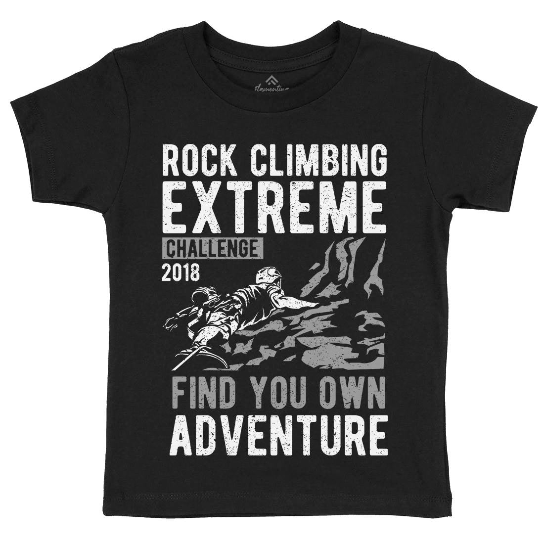 Rock Climbing Kids Organic Crew Neck T-Shirt Sport A747