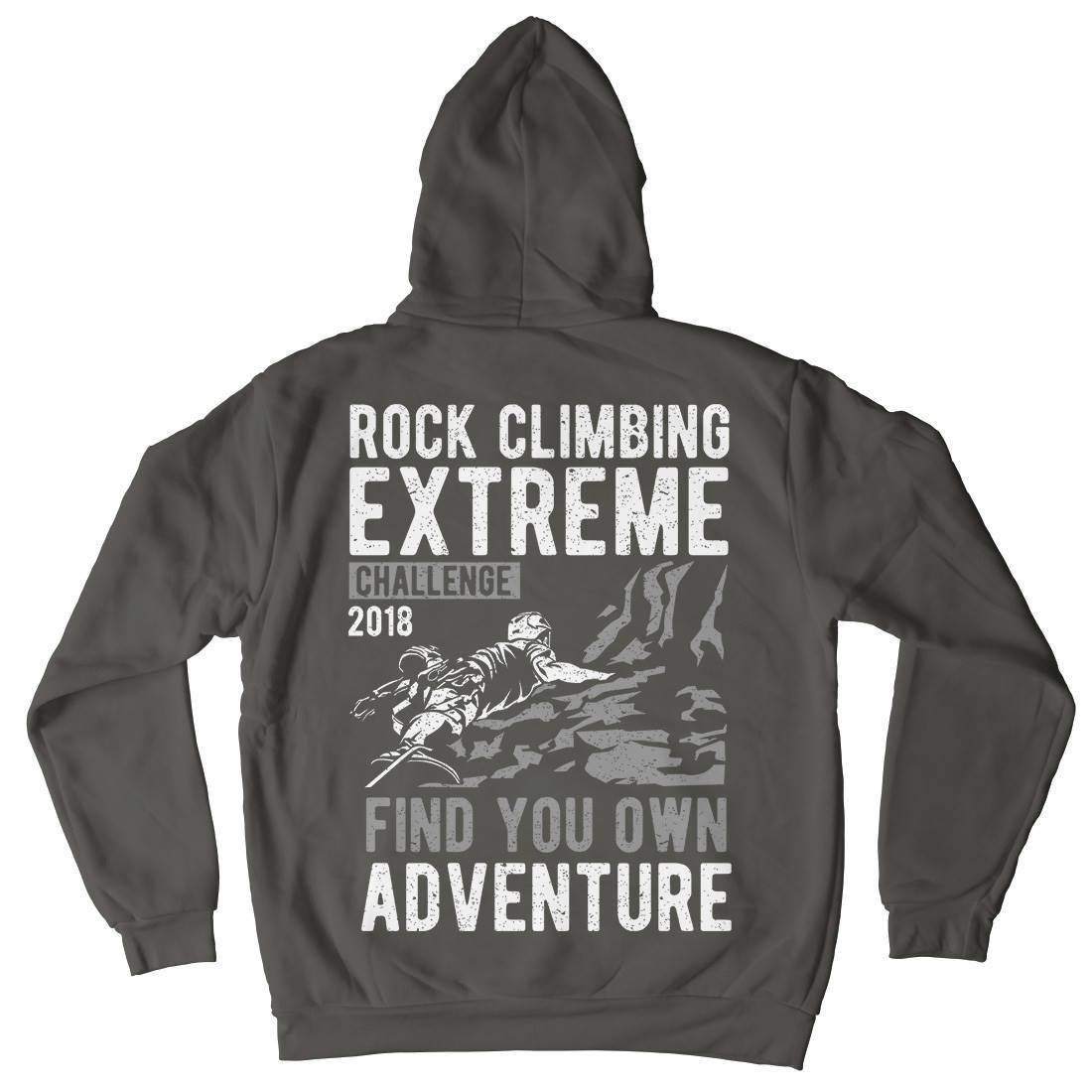 Rock Climbing Mens Hoodie With Pocket Sport A747