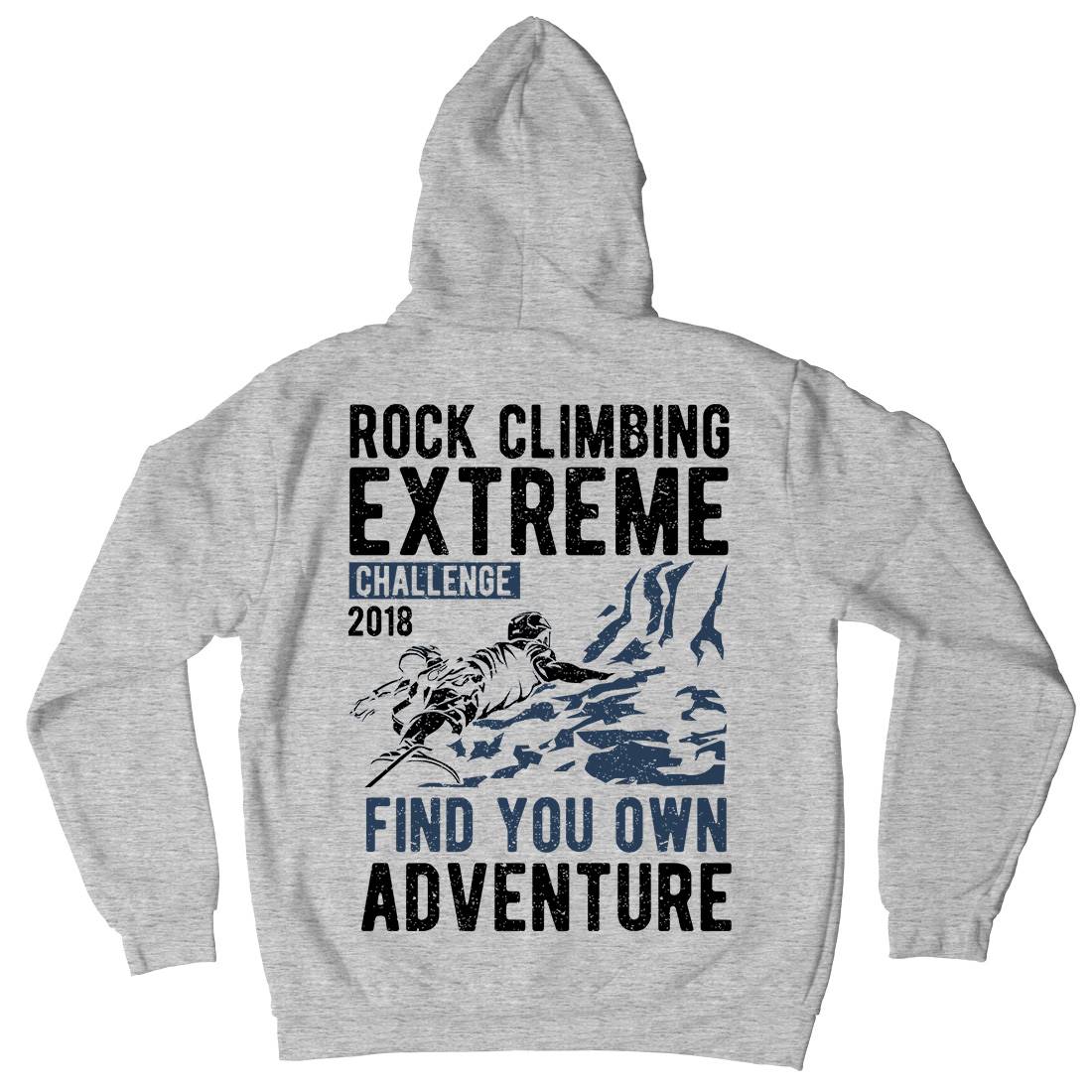 Rock Climbing Mens Hoodie With Pocket Sport A747