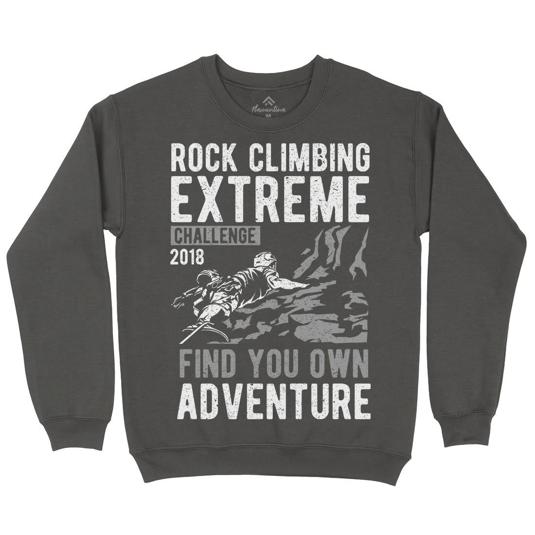Rock Climbing Kids Crew Neck Sweatshirt Sport A747