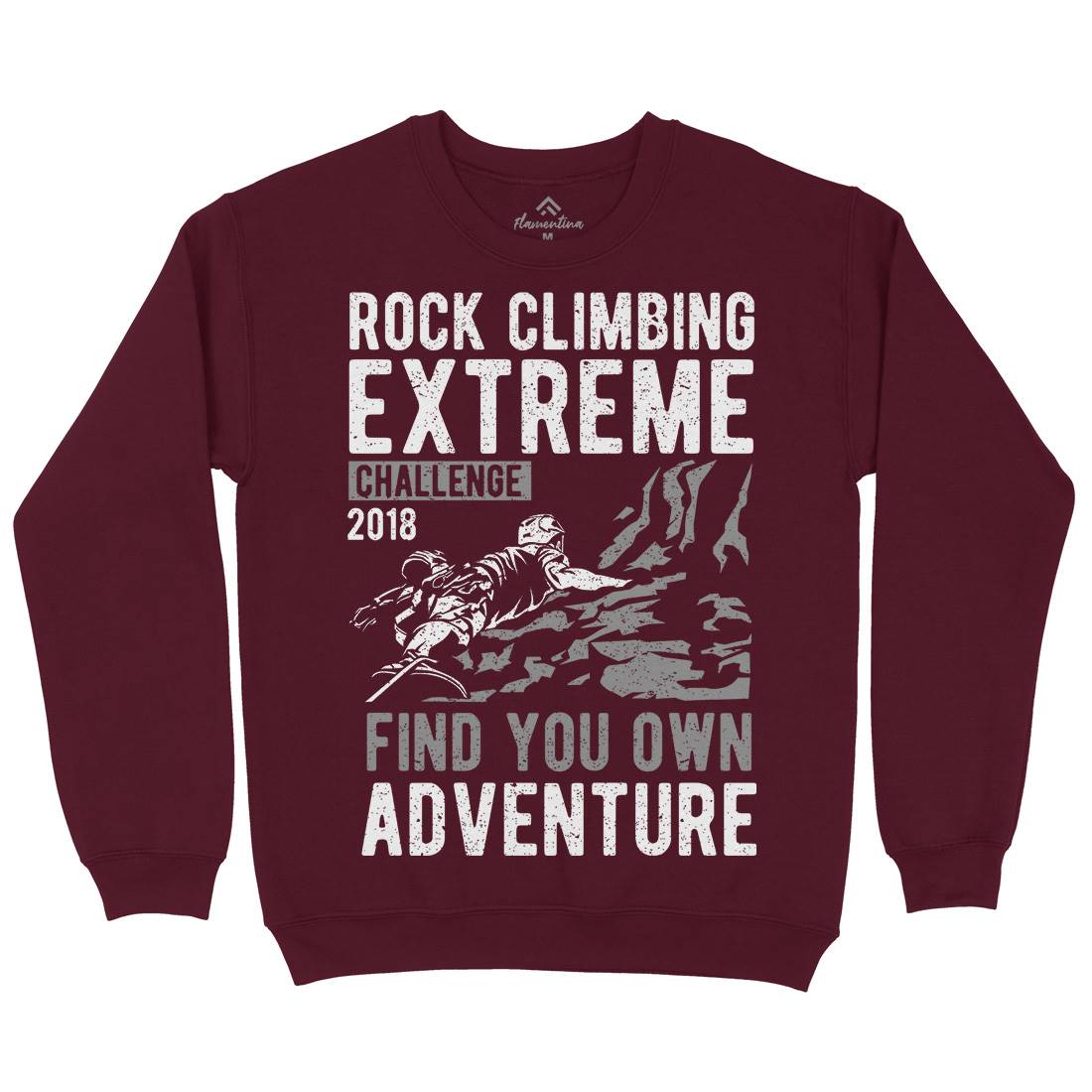 Rock Climbing Mens Crew Neck Sweatshirt Sport A747