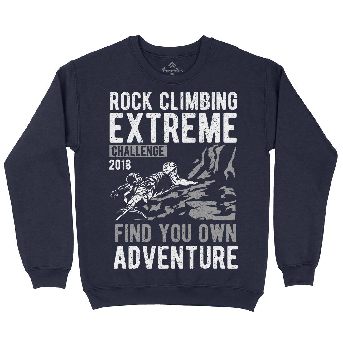 Rock Climbing Kids Crew Neck Sweatshirt Sport A747
