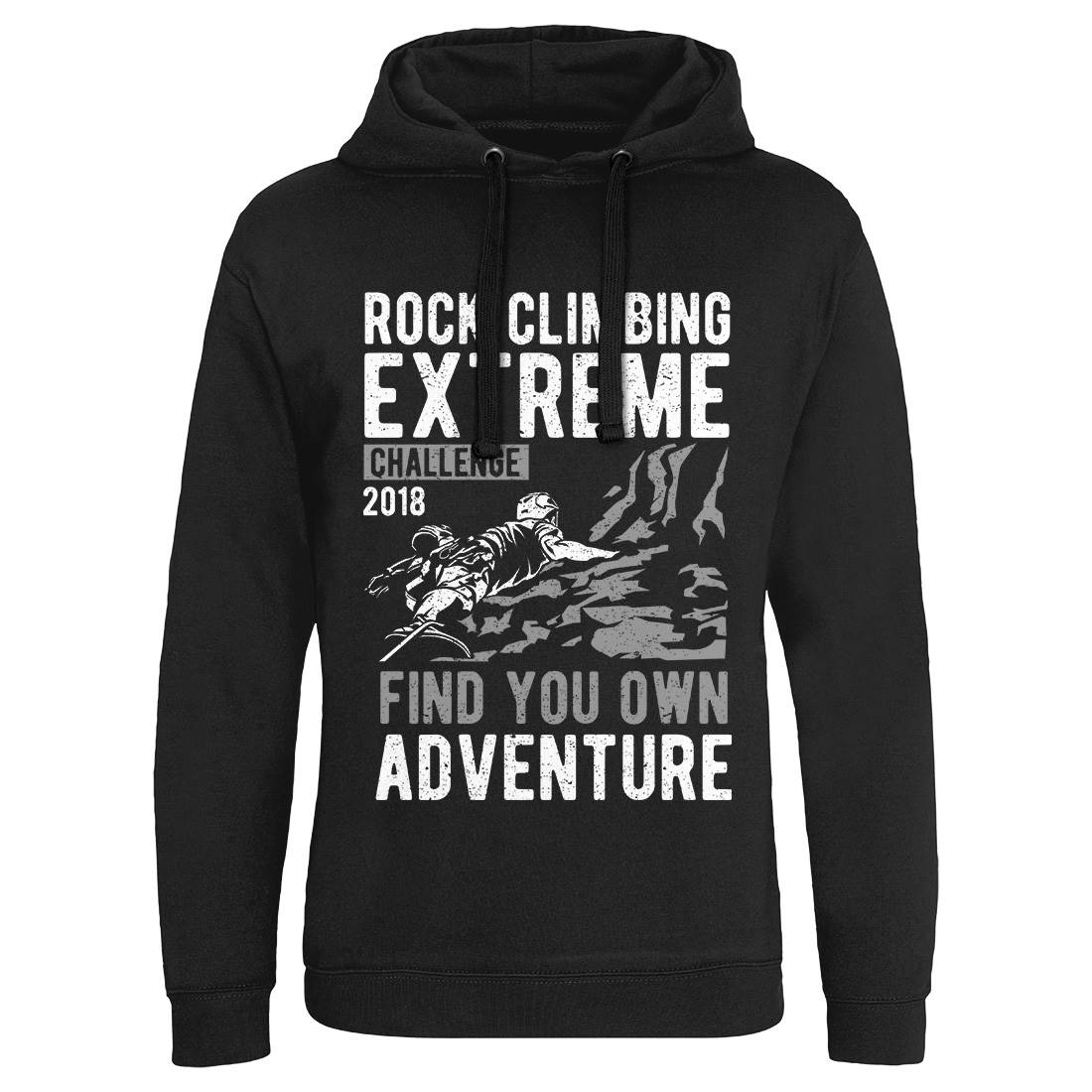 Rock Climbing Mens Hoodie Without Pocket Sport A747